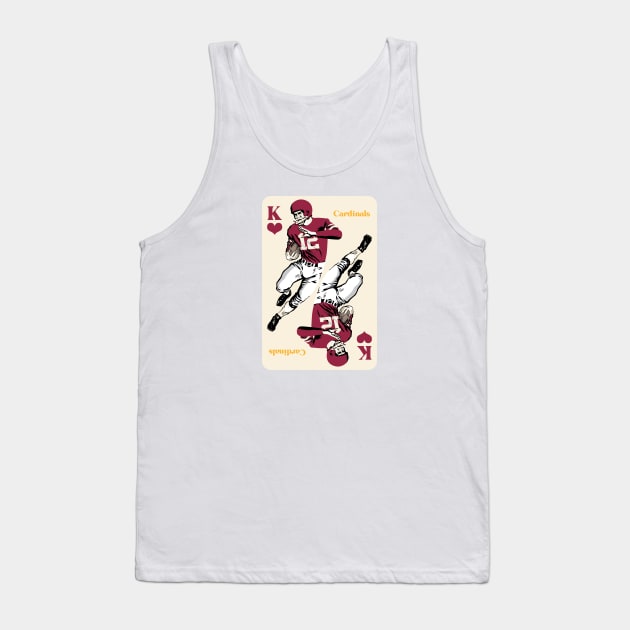 Arizona Cardinals King of Hearts Tank Top by Rad Love